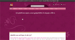 Desktop Screenshot of ajandekkosar.hu